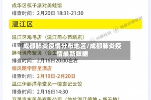 成都肺炎疫情分布地区/成都肺炎疫情最新数据