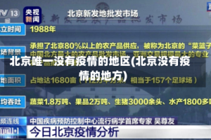 北京唯一没有疫情的地区(北京没有疫情的地方)