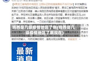 鸡西是几级疫情地区了啊(鸡西是几级疫情地区了啊现在)