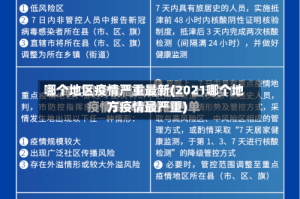 哪个地区疫情严重最新(2021哪个地方疫情最严重)