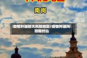 疫情外溢较大风险地区/疫情外溢风险指什么