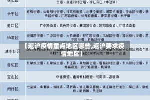 【返沪疫情重点地区哪些,返沪要求疫情地区】