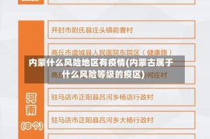 内蒙什么风险地区有疫情(内蒙古属于什么风险等级的疫区)