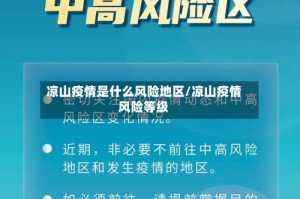 凉山疫情是什么风险地区/凉山疫情风险等级