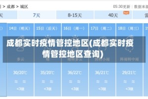 成都实时疫情管控地区(成都实时疫情管控地区查询)