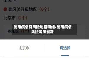 济南疫情高风险地区明细/济南疫情风险等级最新