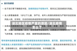 湖北地区疫情严重的原因/湖北疫情怎么了