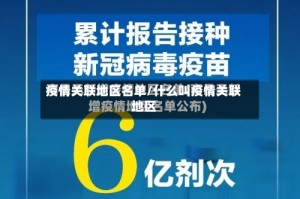 疫情关联地区名单/什么叫疫情关联地区