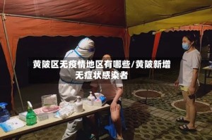 黄陂区无疫情地区有哪些/黄陂新增无症状感染者