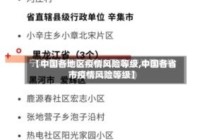 【中国各地区疫情风险等级,中国各省市疫情风险等级】