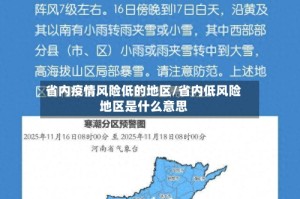省内疫情风险低的地区/省内低风险地区是什么意思