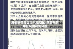 成都疫情是否低风险地区/成都疫情中低风险和低风险