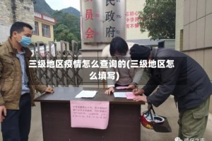 三级地区疫情怎么查询的(三级地区怎么填写)