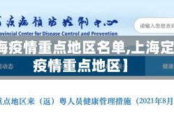 【上海疫情重点地区名单,上海定义的疫情重点地区】