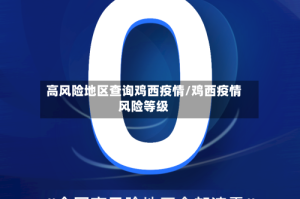 高风险地区查询鸡西疫情/鸡西疫情风险等级