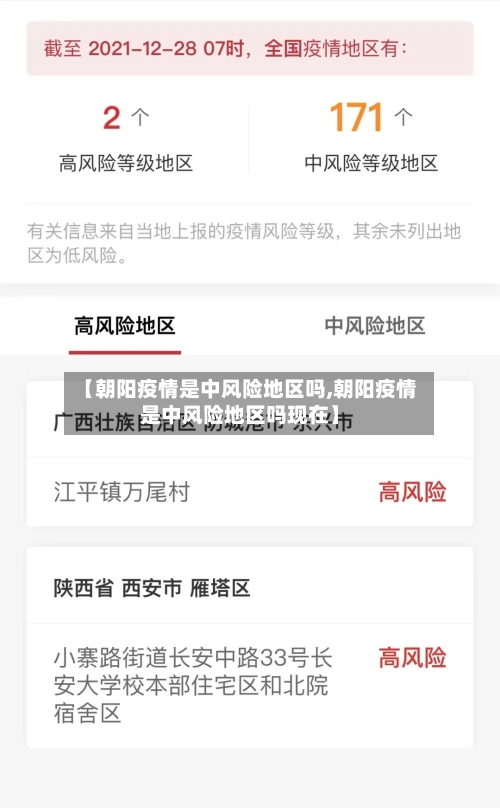 【朝阳疫情是中风险地区吗,朝阳疫情是中风险地区吗现在】-第3张图片