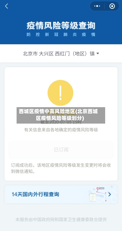 西城区疫情中高风险地区(北京西城区疫情风险等级划分)-第1张图片