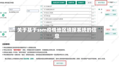 关于基于ssm疫情地区填报系统的信息-第1张图片