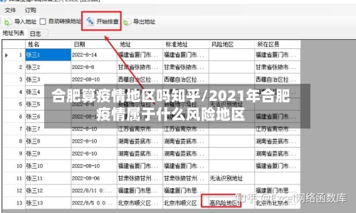 合肥算疫情地区吗知乎/2021年合肥疫情属于什么风险地区-第1张图片