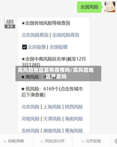 高风险地区算有疫情吗/高风险地区严重吗-第2张图片