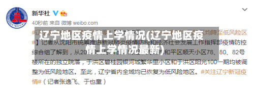 辽宁地区疫情上学情况(辽宁地区疫情上学情况最新)-第2张图片