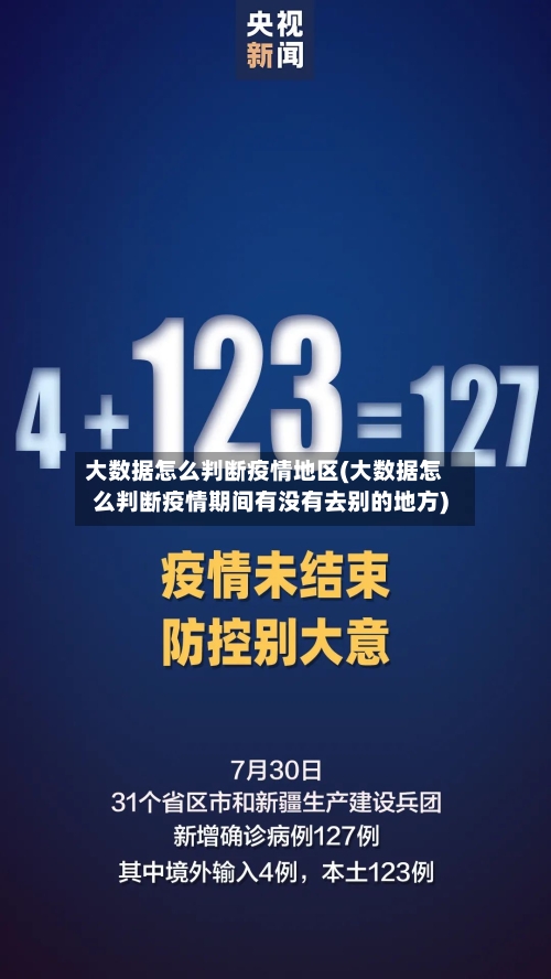 大数据怎么判断疫情地区(大数据怎么判断疫情期间有没有去别的地方)-第1张图片