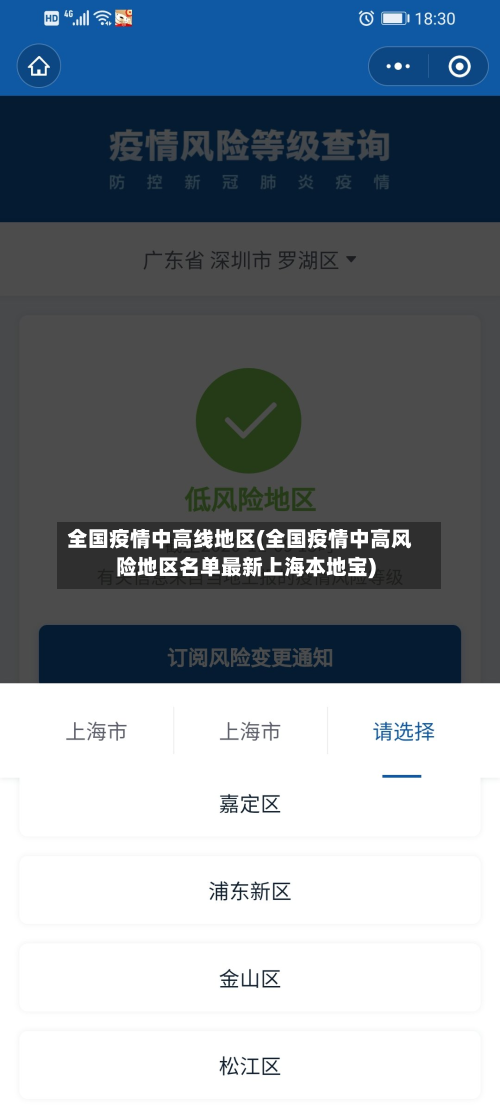 全国疫情中高线地区(全国疫情中高风险地区名单最新上海本地宝)-第1张图片