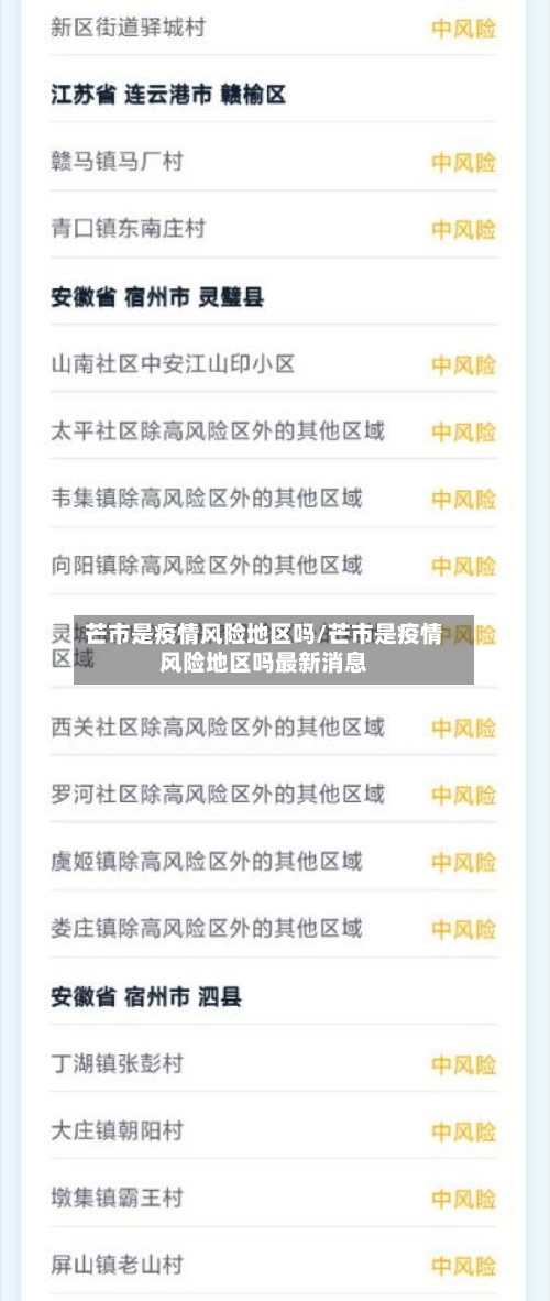 芒市是疫情风险地区吗/芒市是疫情风险地区吗最新消息-第1张图片