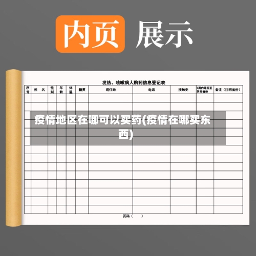 疫情地区在哪可以买药(疫情在哪买东西)-第1张图片
