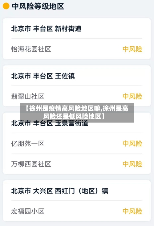 【徐州是疫情高风险地区嘛,徐州是高风险还是低风险地区】-第2张图片