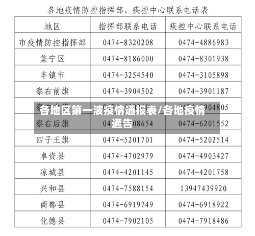 各地区第一波疫情通报表/各地疫情通告-第2张图片