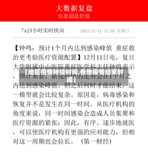【地区疫情持续时间,各地疫情结束时间】-第3张图片