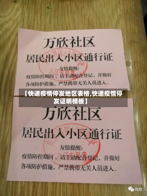 【快递疫情停发地区表格,快递疫情停发证明模板】-第3张图片