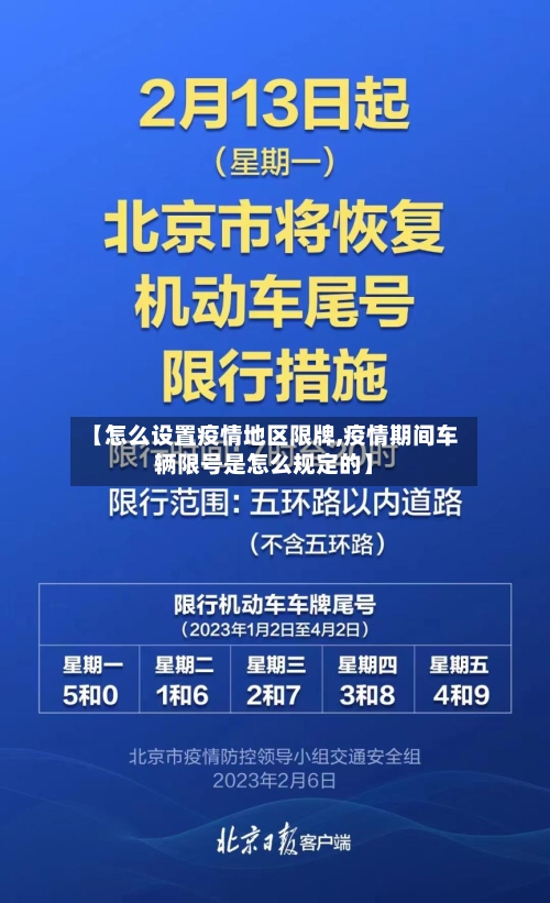 【怎么设置疫情地区限牌,疫情期间车辆限号是怎么规定的】-第1张图片