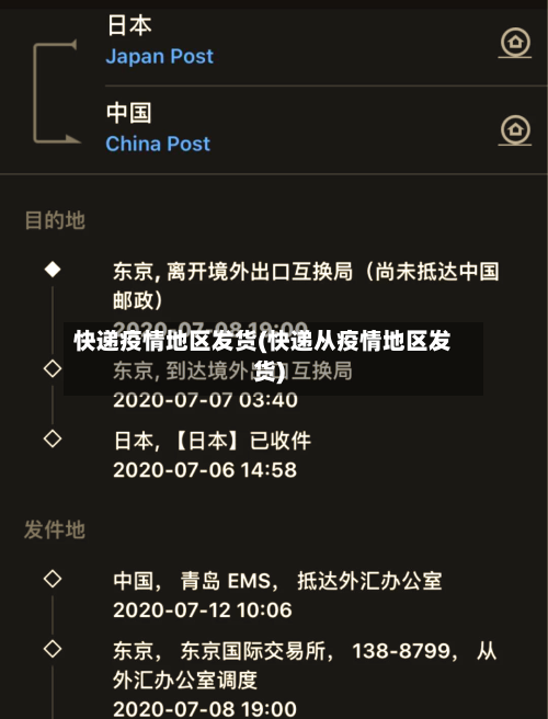 快递疫情地区发货(快递从疫情地区发货)-第1张图片