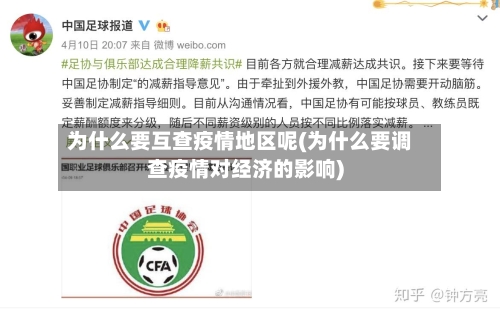 为什么要互查疫情地区呢(为什么要调查疫情对经济的影响)-第2张图片