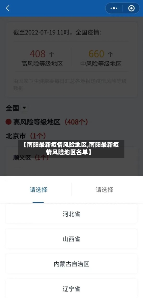 【南阳最新疫情风险地区,南阳最新疫情风险地区名单】-第1张图片