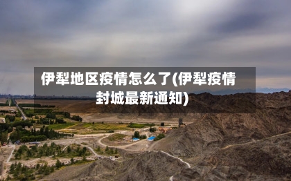 伊犁地区疫情怎么了(伊犁疫情封城最新通知)-第2张图片