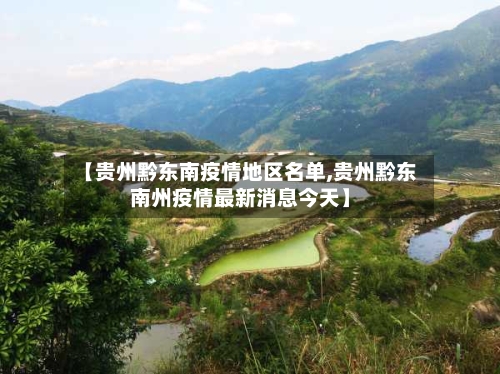 【贵州黔东南疫情地区名单,贵州黔东南州疫情最新消息今天】-第2张图片