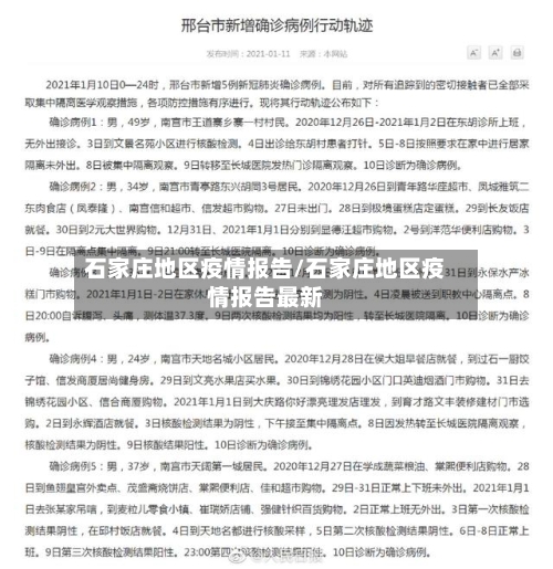 石家庄地区疫情报告/石家庄地区疫情报告最新-第2张图片