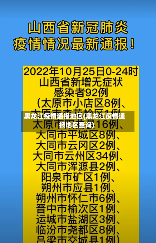 黑龙江疫情通报地区(黑龙江疫情通报地区查询)-第3张图片