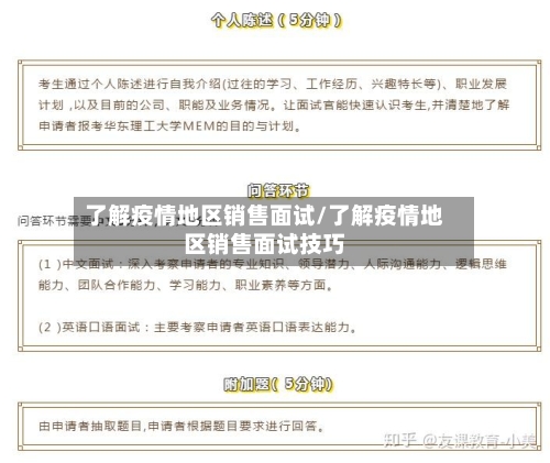 了解疫情地区销售面试/了解疫情地区销售面试技巧-第1张图片