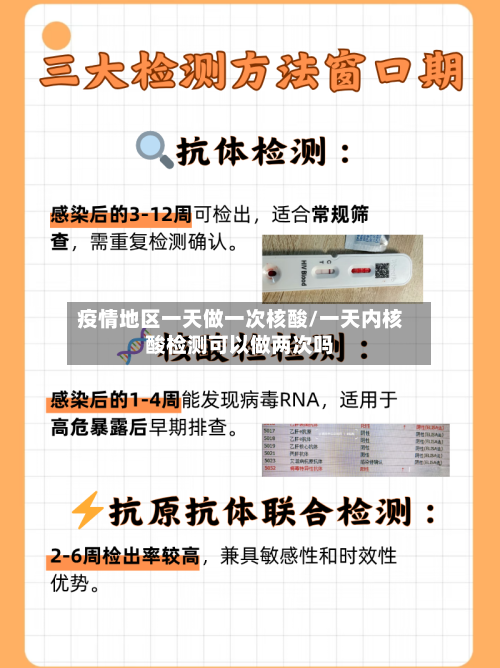 疫情地区一天做一次核酸/一天内核酸检测可以做两次吗-第2张图片